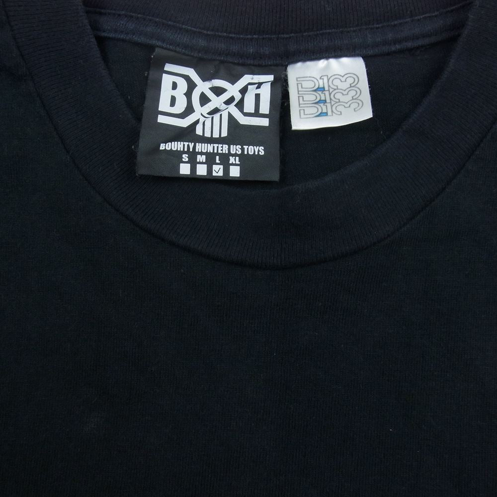 BOUNTY HUNTER バウンティーハンター  DISNEY Mickey Mouse ディズニー コラボ ミッキー Tシャツ ブラック系 L【中古】