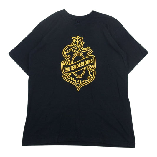 TENDERLOIN テンダーロイン T-TEE ORIGINAL エンブレム Tシャツ 黒系 ブラック系 L【中古】