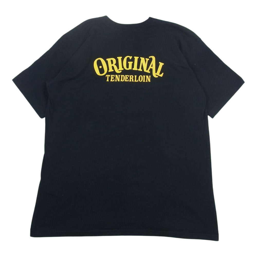 TENDERLOIN テンダーロイン T-TEE ORIGINAL エンブレム Tシャツ 黒系 ブラック系 L【中古】