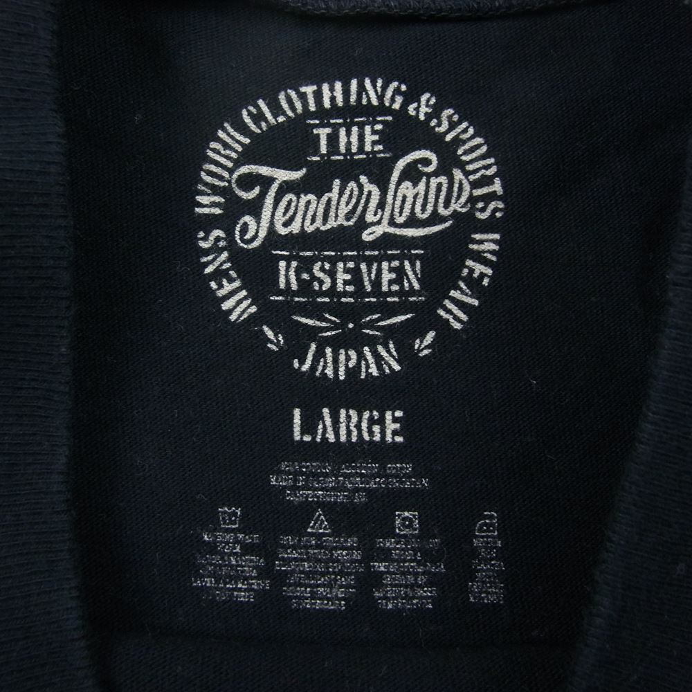 TENDERLOIN テンダーロイン T-TEE ORIGINAL エンブレム Tシャツ 黒系 ブラック系 L【中古】