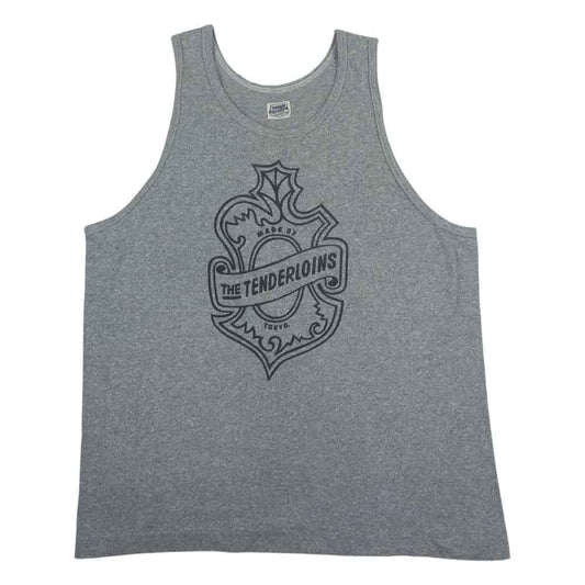 TENDERLOIN テンダーロイン T-TANK タンクトップ エンブレム グレー系 L【中古】