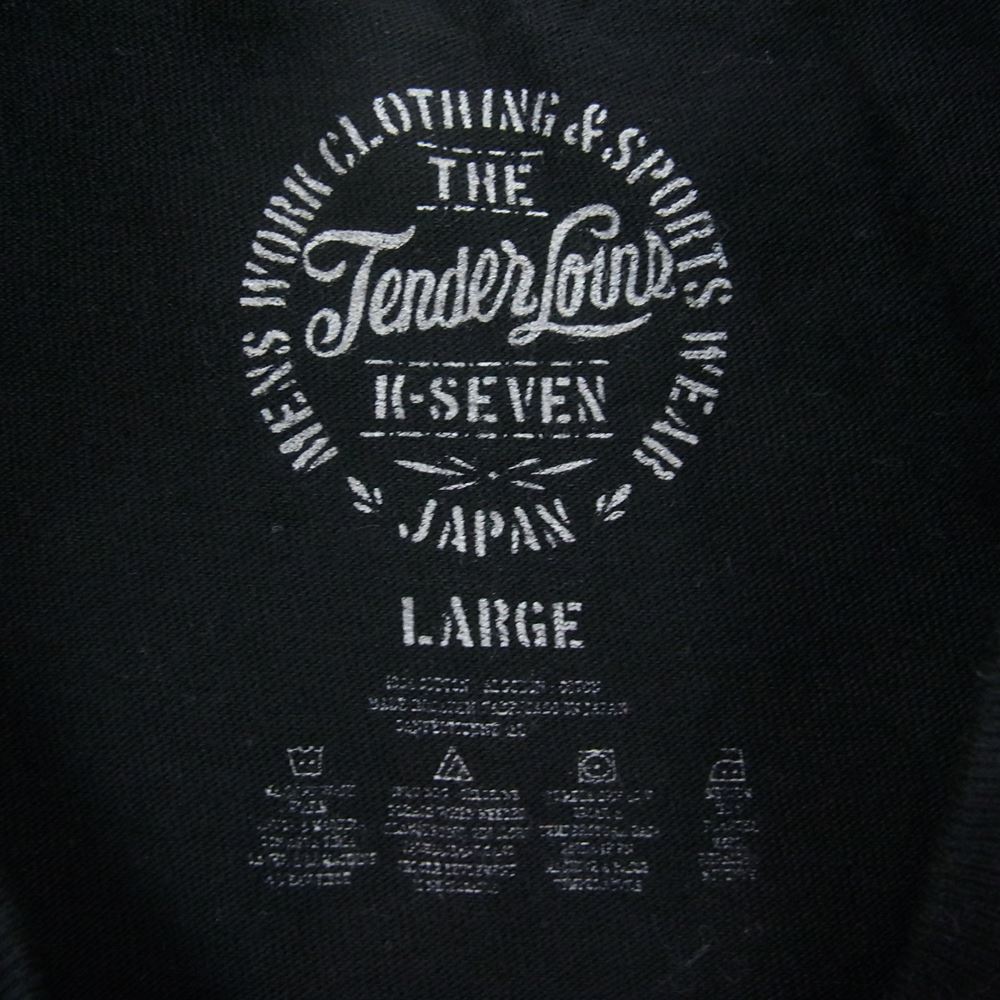 TENDERLOIN テンダーロイン T-TEE 2 HELL ON WHEELS プリント 半袖 Tシャツ ブラック系 L【中古】