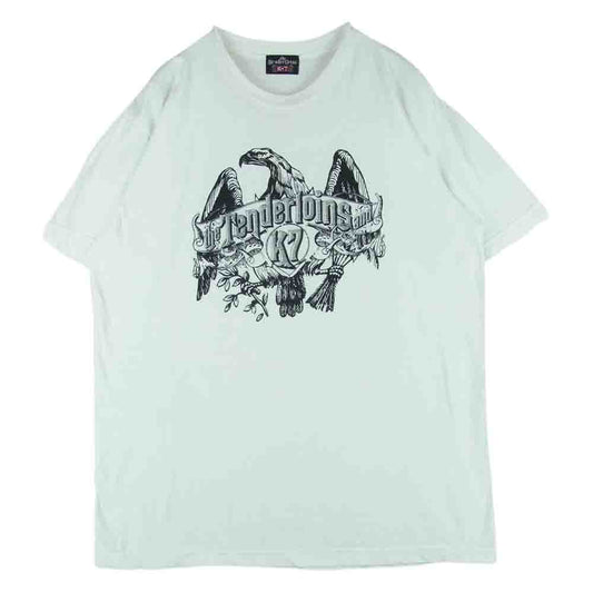 TENDERLOIN テンダーロイン T-TEE EAGLE イーグル プリント ロゴ 半袖 Tシャツ 日本製 ホワイト系 L【中古】