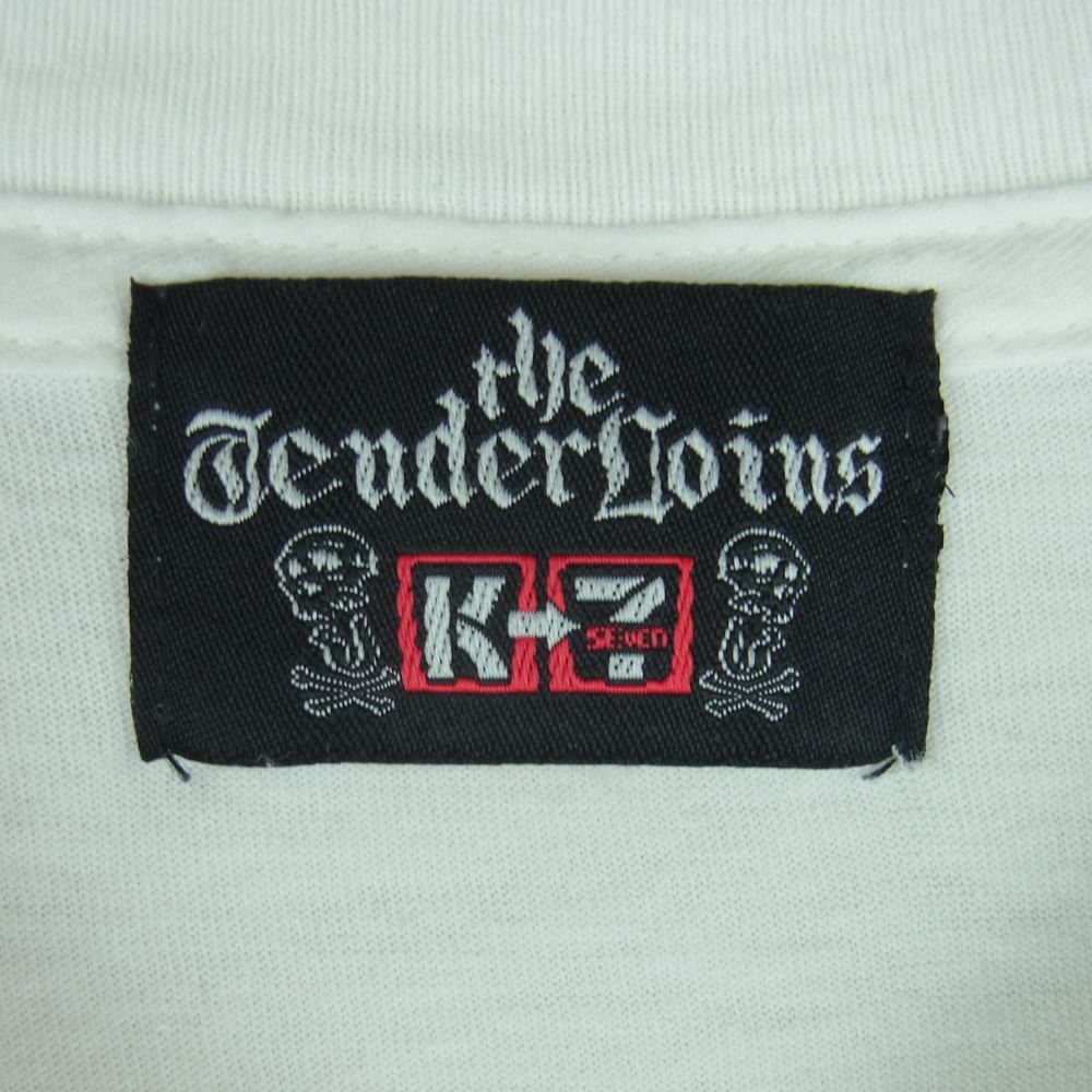 TENDERLOIN テンダーロイン T-TEE EAGLE イーグル プリント ロゴ 半袖 Tシャツ 日本製 ホワイト系 L【中古】