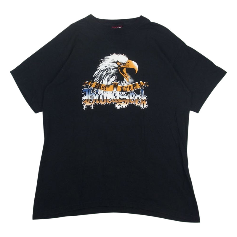 TENDERLOIN テンダーロイン × hide and seek ハイドアンドシーク プリント Tシャツ 黒系 ブラック系 L【中古】