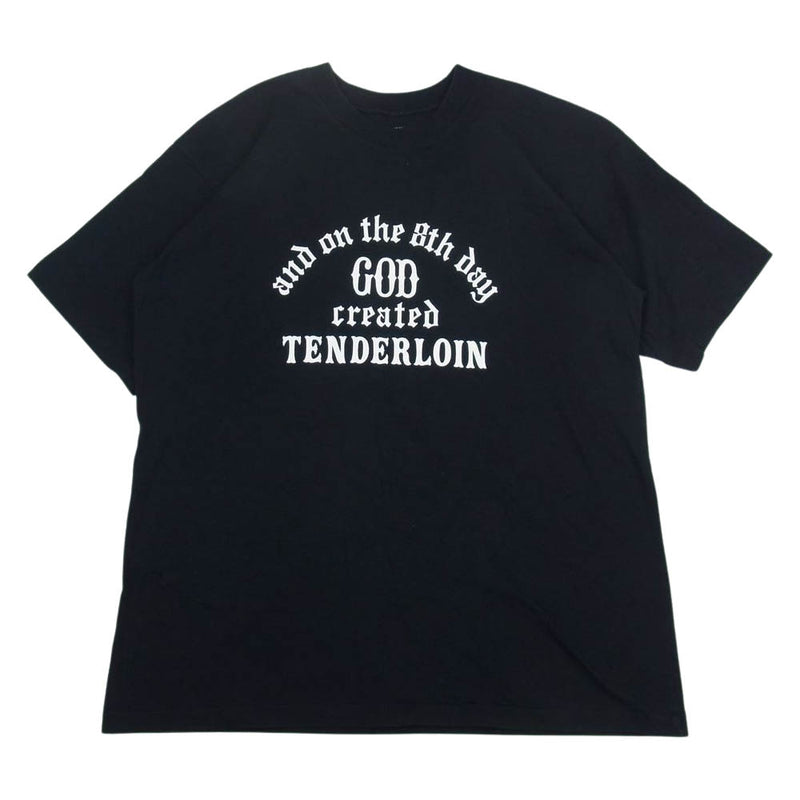 TENDERLOIN テンダーロイン T-TEE GOD CREATED Tシャツ ブラック系 L【中古】