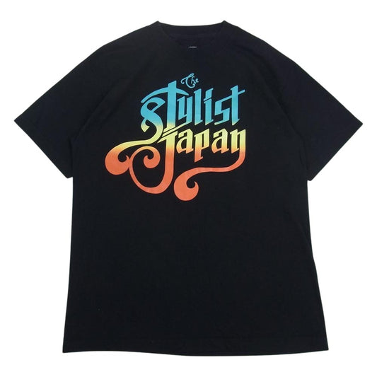 TENDERLOIN テンダーロイン × The Stylist Japan スタイリストジャパン プリント Tシャツ ブラック系 M【中古】