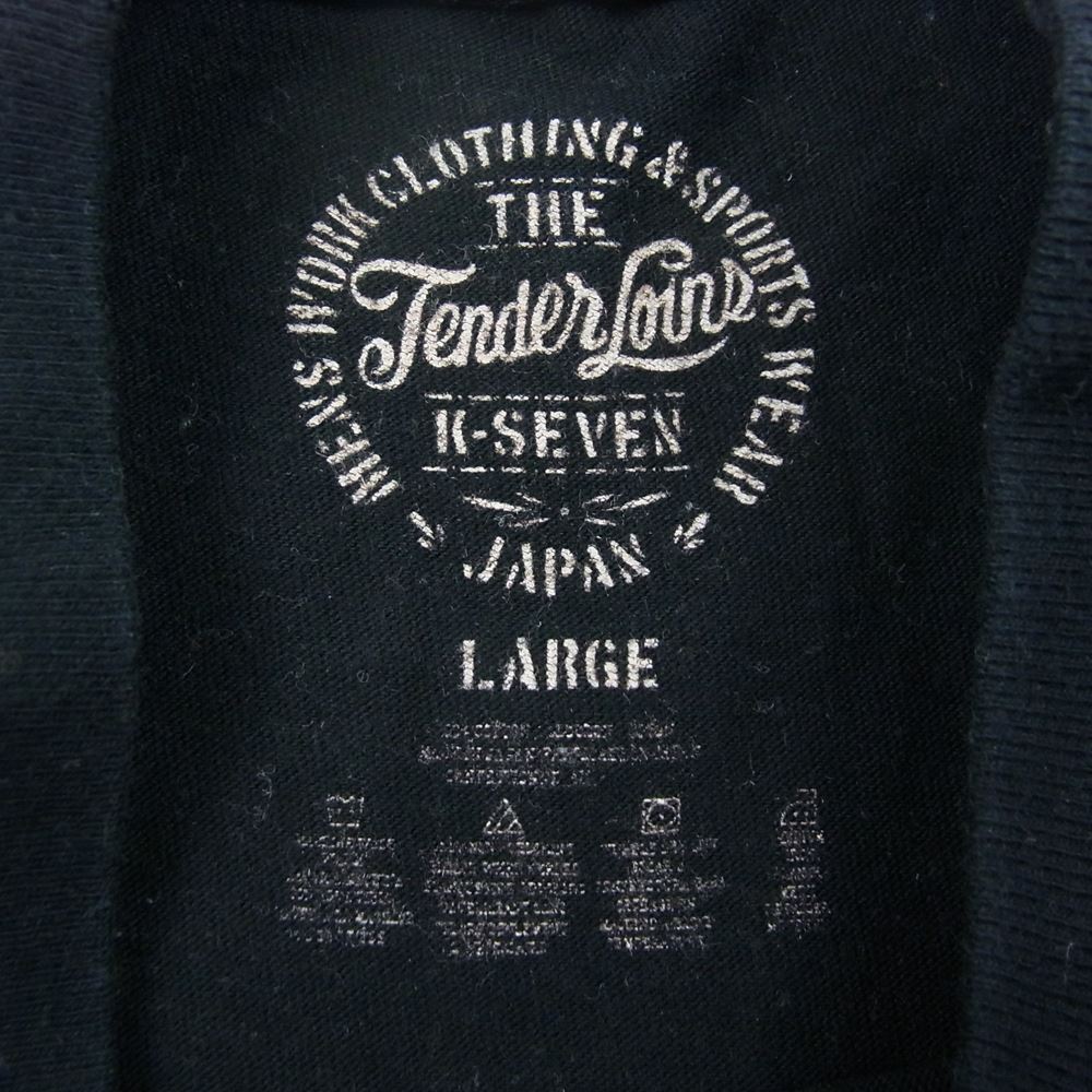 TENDERLOIN テンダーロイン T-TEE 5 TILL DEATH DO US PART Tシャツ 黒系 ブラック系 L【中古】