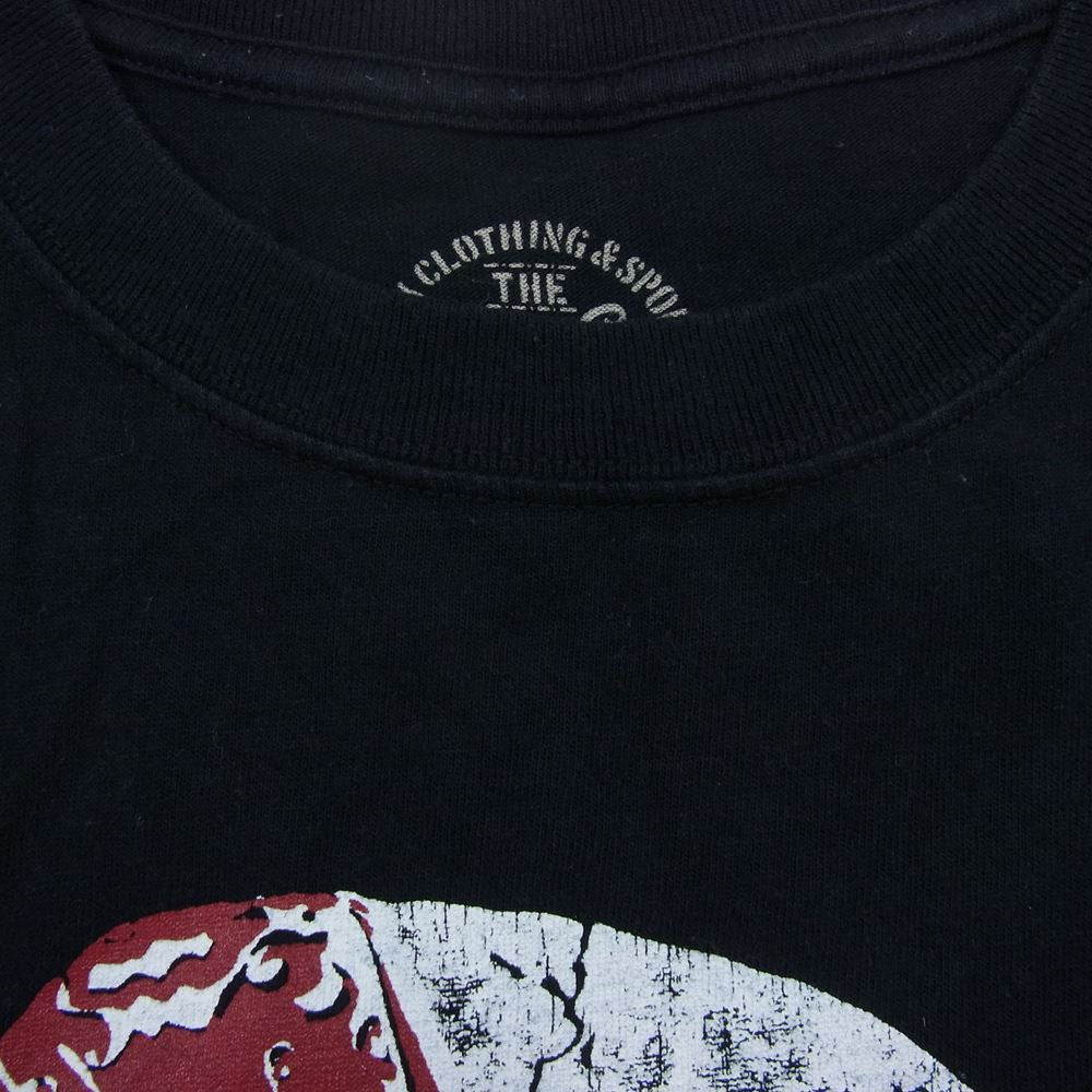 TENDERLOIN テンダーロイン T-TEE B.S バンダナ スカル プリント Tシャツ 黒系 ブラック系 L【中古】