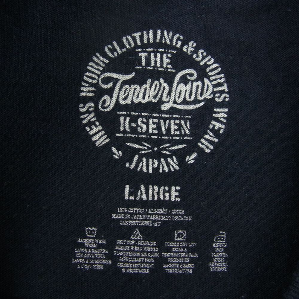 TENDERLOIN テンダーロイン T-TEE B.S バンダナ スカル プリント Tシャツ 黒系 ブラック系 L【中古】