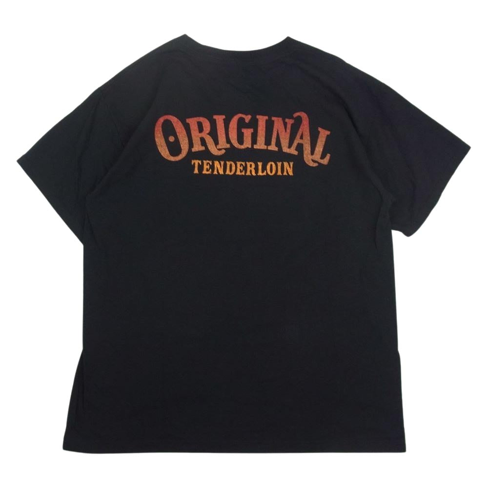 TENDERLOIN テンダーロイン T-TEE EA イーグル プリント 半袖 Tシャツ ブラック系 M【中古】