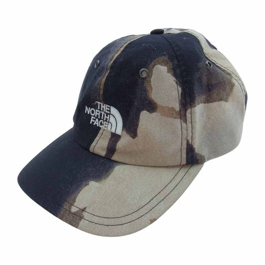 Supreme シュプリーム 22AW THE NORTH FACE Bleached Denim Print 6-Panel Cap ノースフェイス キャップ【中古】