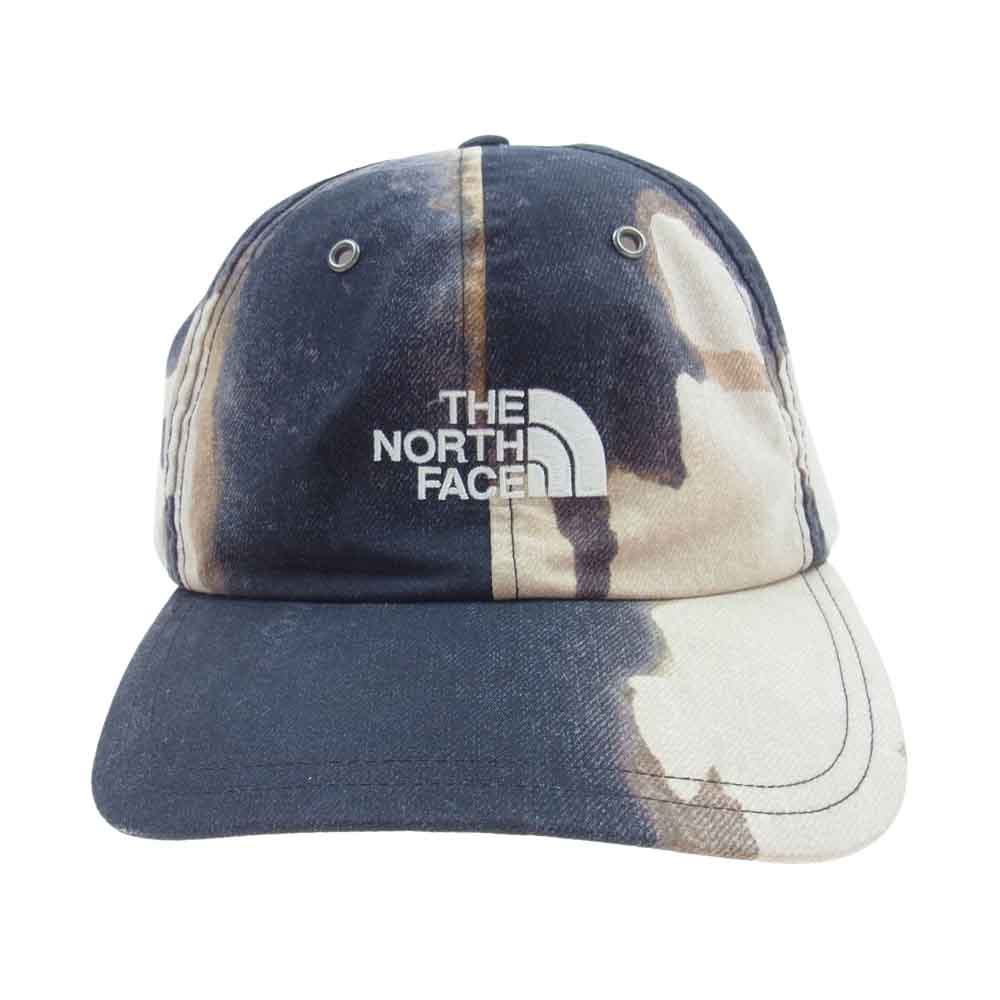 Supreme シュプリーム 22AW THE NORTH FACE Bleached Denim Print 6-Panel Cap ノースフェイス キャップ【中古】