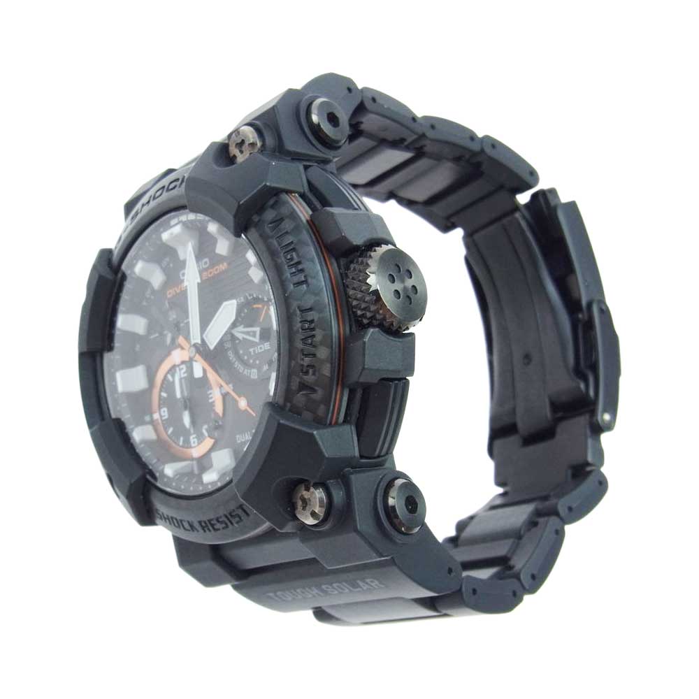 CASIO G-SHOCK カシオ ジーショック GWF-A1000XC-1AJF FROGMAN フロッグマン タフソーラー ソーラー電波 カーボン ブラック モバイルリンク ウォッチ 腕時計 ブラック系【中古】