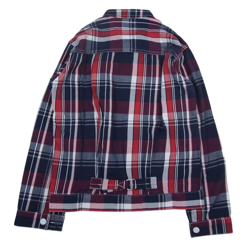 Levi's リーバイス 70533-0002 1st チェック ジャケット レッド系 ネイビー系 XL【極上美品】【中古】