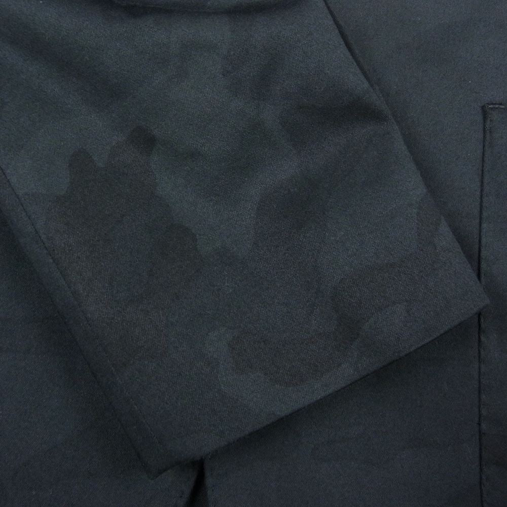 DOUBLE STANDARD CLOTHING ダブルスタンダードクロージング カモ柄 迷彩 テーラード ジャケット ダークグレー系 46【中古】