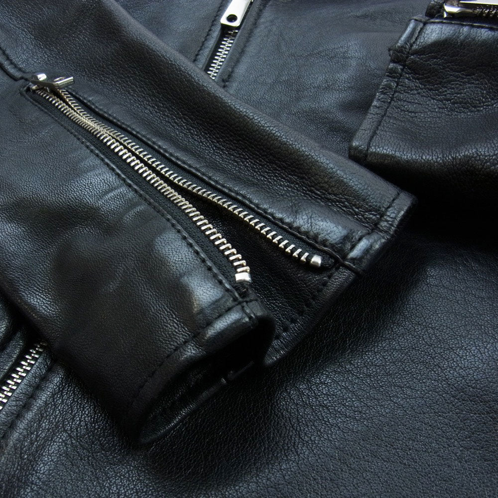 ユナイテッド トウキョウ シープスキン ダブル ライダース ジャケット ブラック系 1【中古】