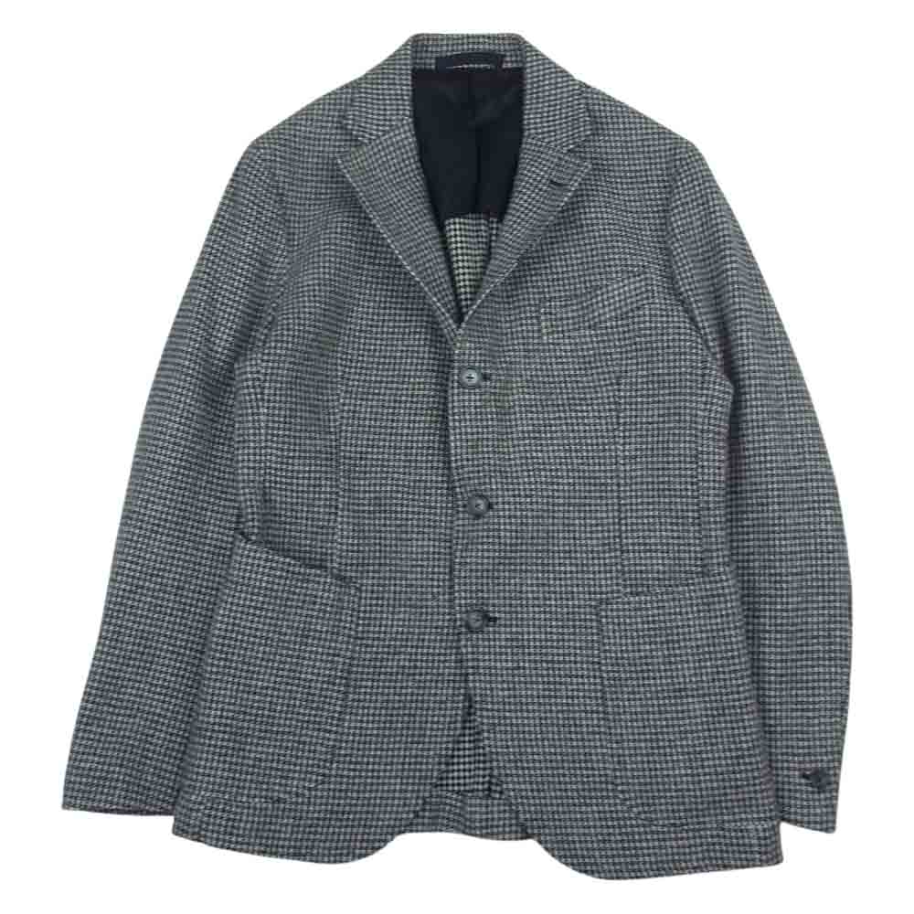 テーラードジャケット/48/ウール/GRY/千鳥格子