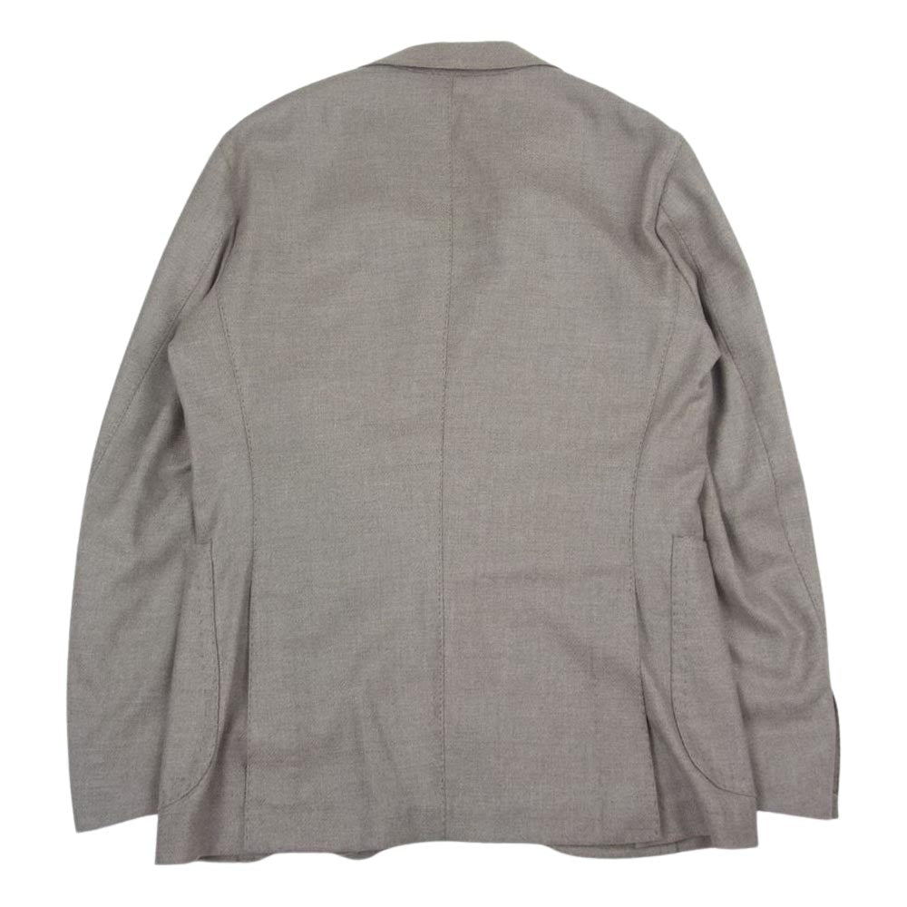 ティト アレグレット イタリア製 段返り 3B ウール テーラード ジャケット ライトブラウン系 48【美品】【中古】