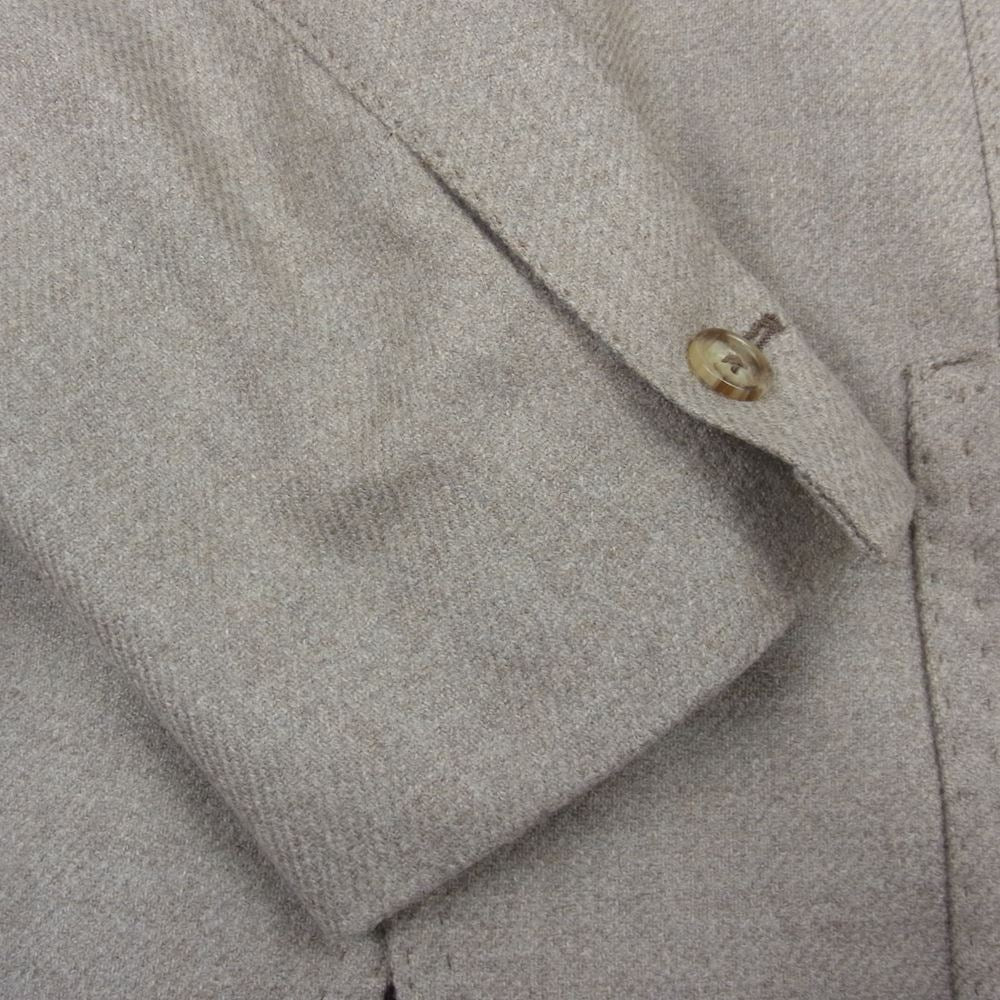 ティト アレグレット イタリア製 段返り 3B ウール テーラード ジャケット ライトブラウン系 48【美品】【中古】