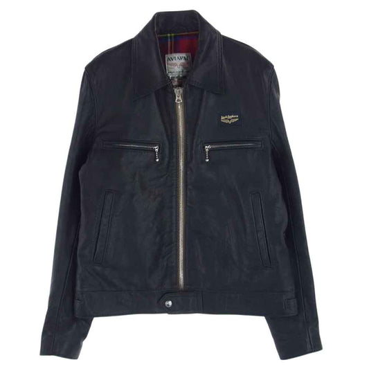 Lewis Leathers ルイスレザー 551T DOMINATOR TIGHT FIT シープスキン ドミネーター タイトフィット ベージュZIP 裏チェック ネイビー ジャケット ネイビー系 38【美品】【中古】