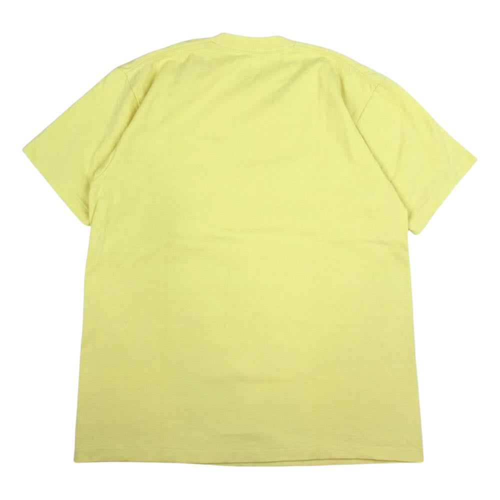 ANATOMICA アナトミカ MEN'S POCKET TEE 丸胴 クルーネック ポケット付き 半袖 Tシャツ イエロー系 S【中古】