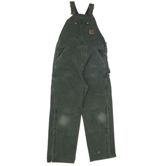 Carhartt カーハート USA製 ダック オーバオール カーキ系 36【中古】