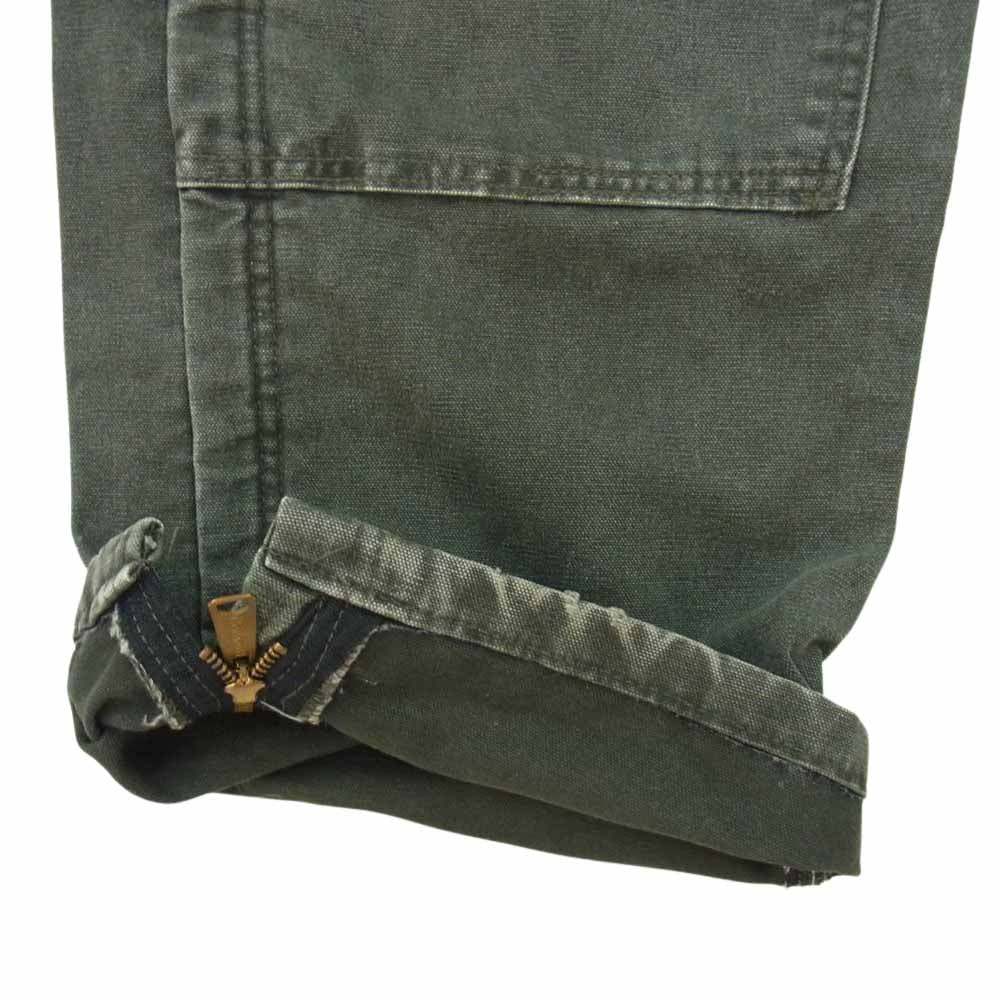 Carhartt カーハート USA製 ダック オーバオール カーキ系 36【中古】