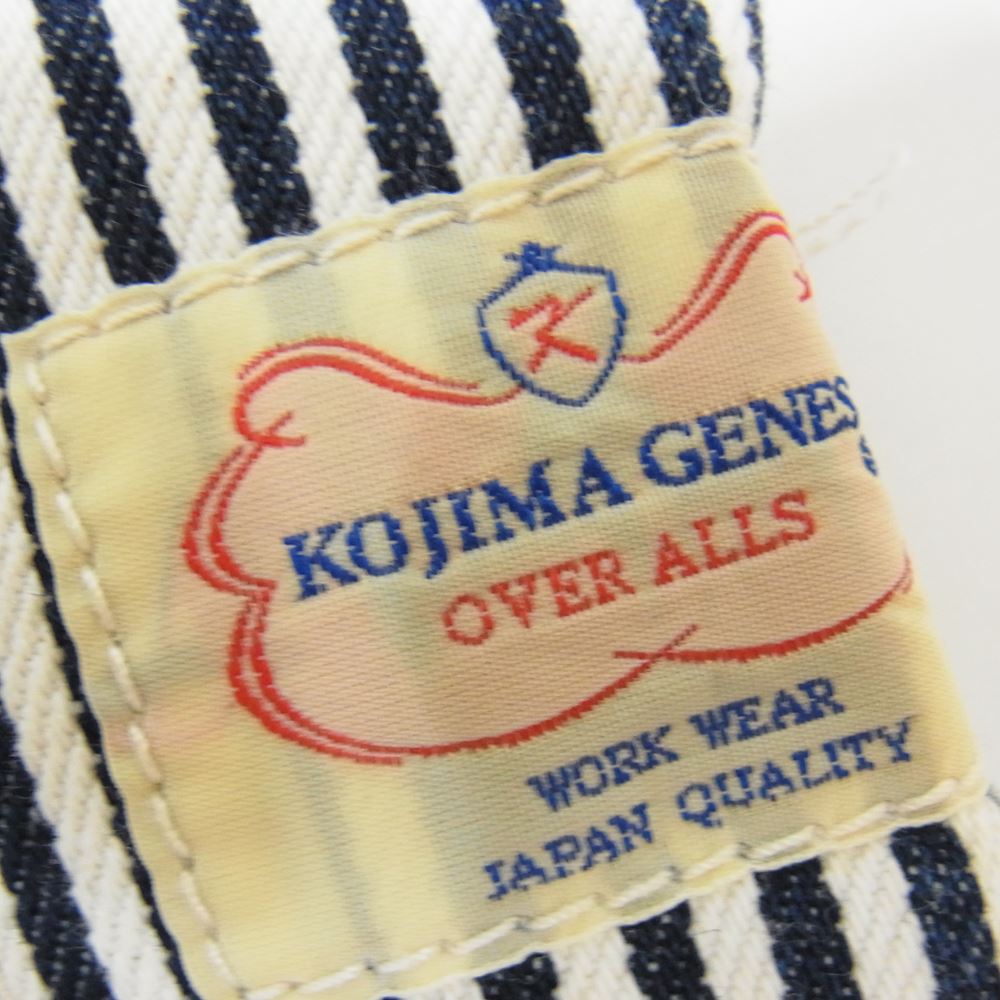 児島ジーンズ ヒッコリー ストライプ ペインター パンツ ブルー系 30【中古】