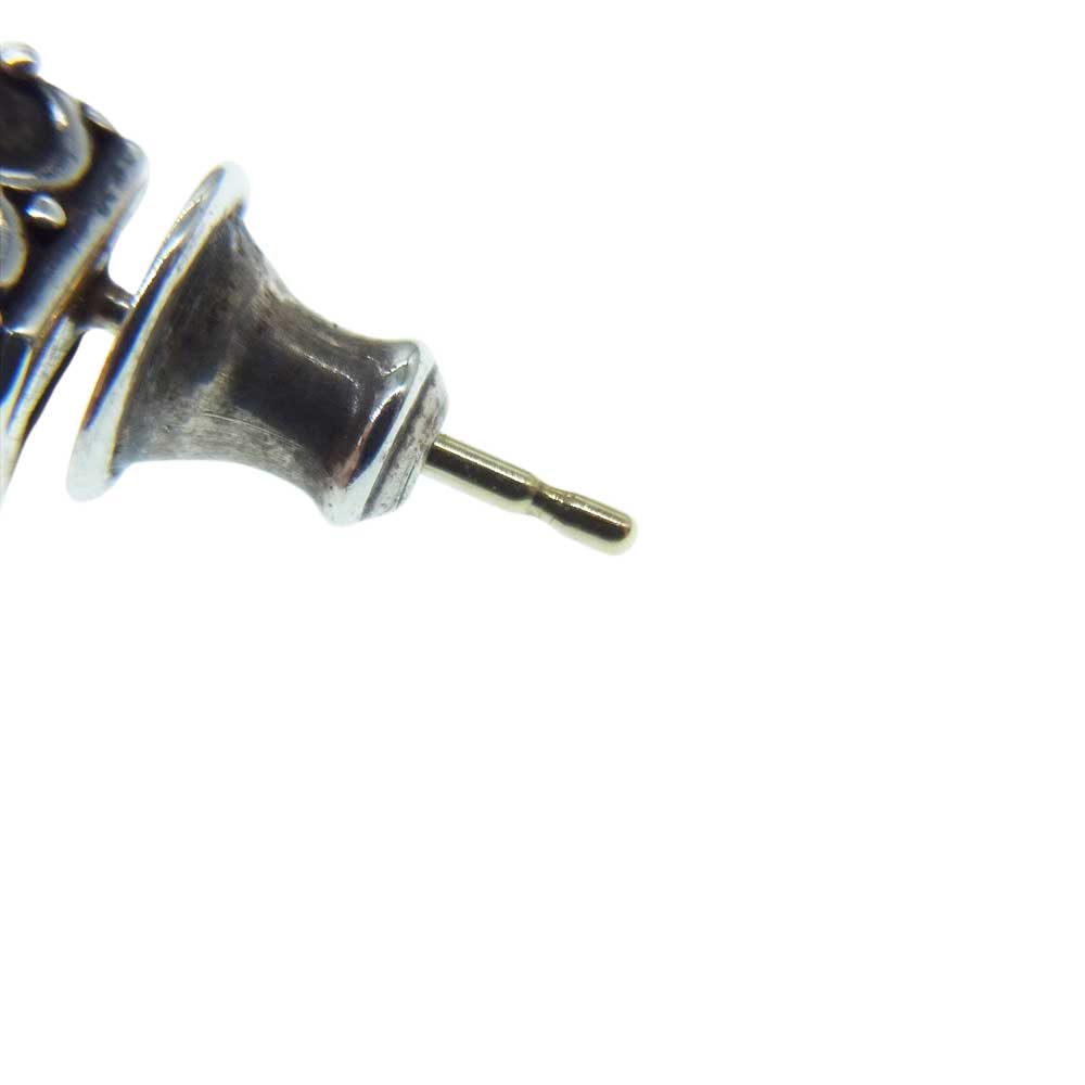 Justin Davis ジャスティンデイビス オニキス スクエア ピアス 片耳用 シルバー系【中古】