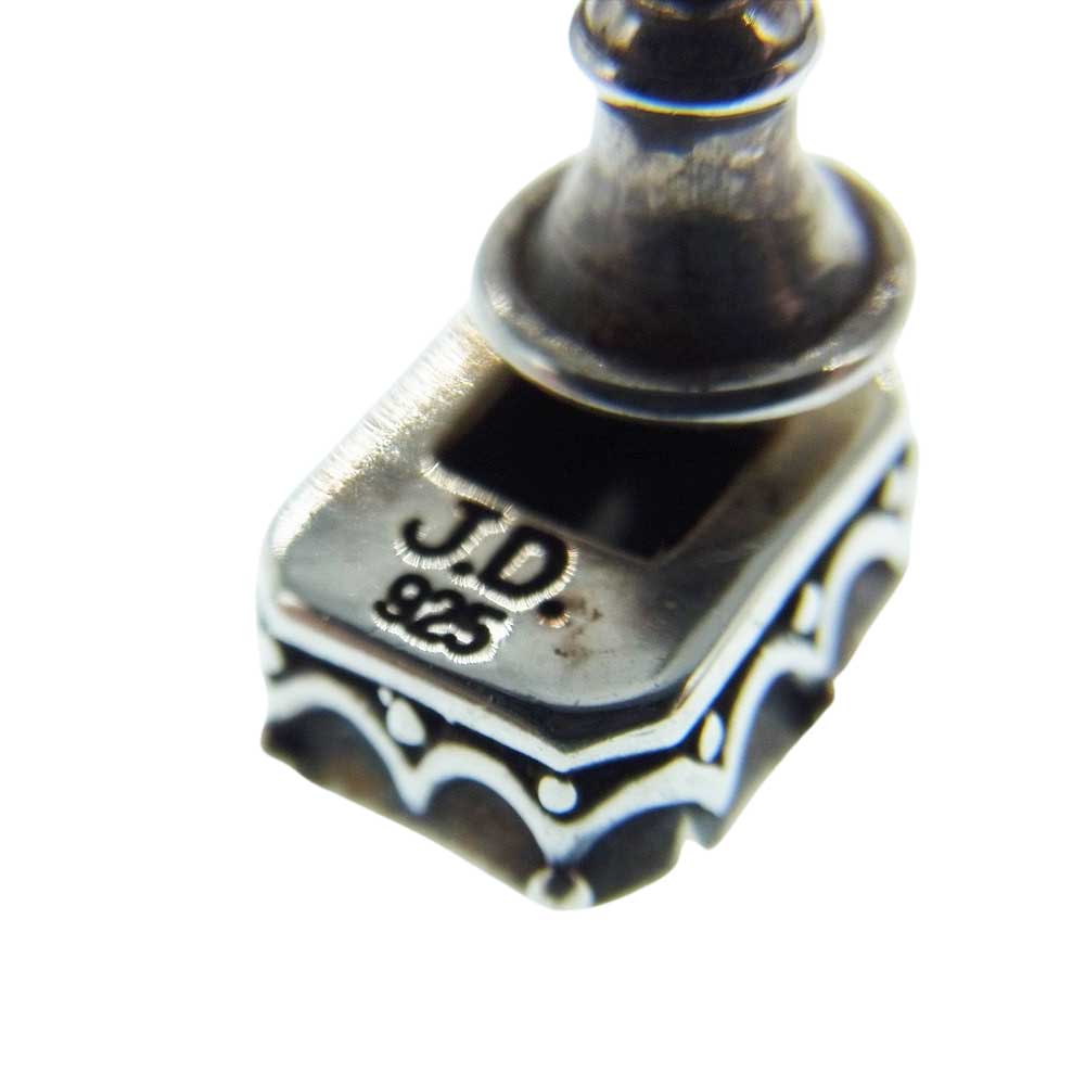 Justin Davis ジャスティンデイビス オニキス スクエア ピアス 片耳用 シルバー系【中古】