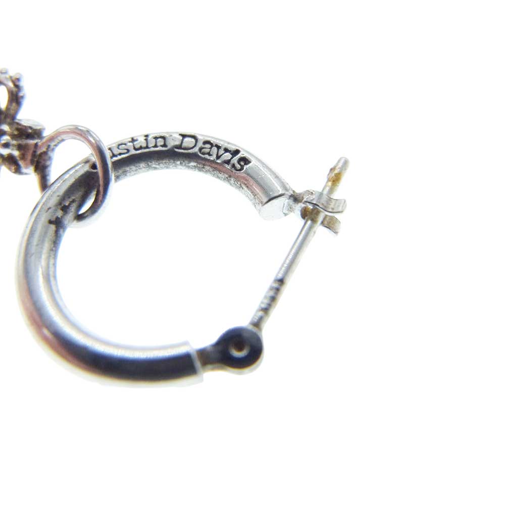 Justin Davis ジャスティンデイビス SEJ010 クラウン フープ ピアス 片耳用 シルバー系【中古】