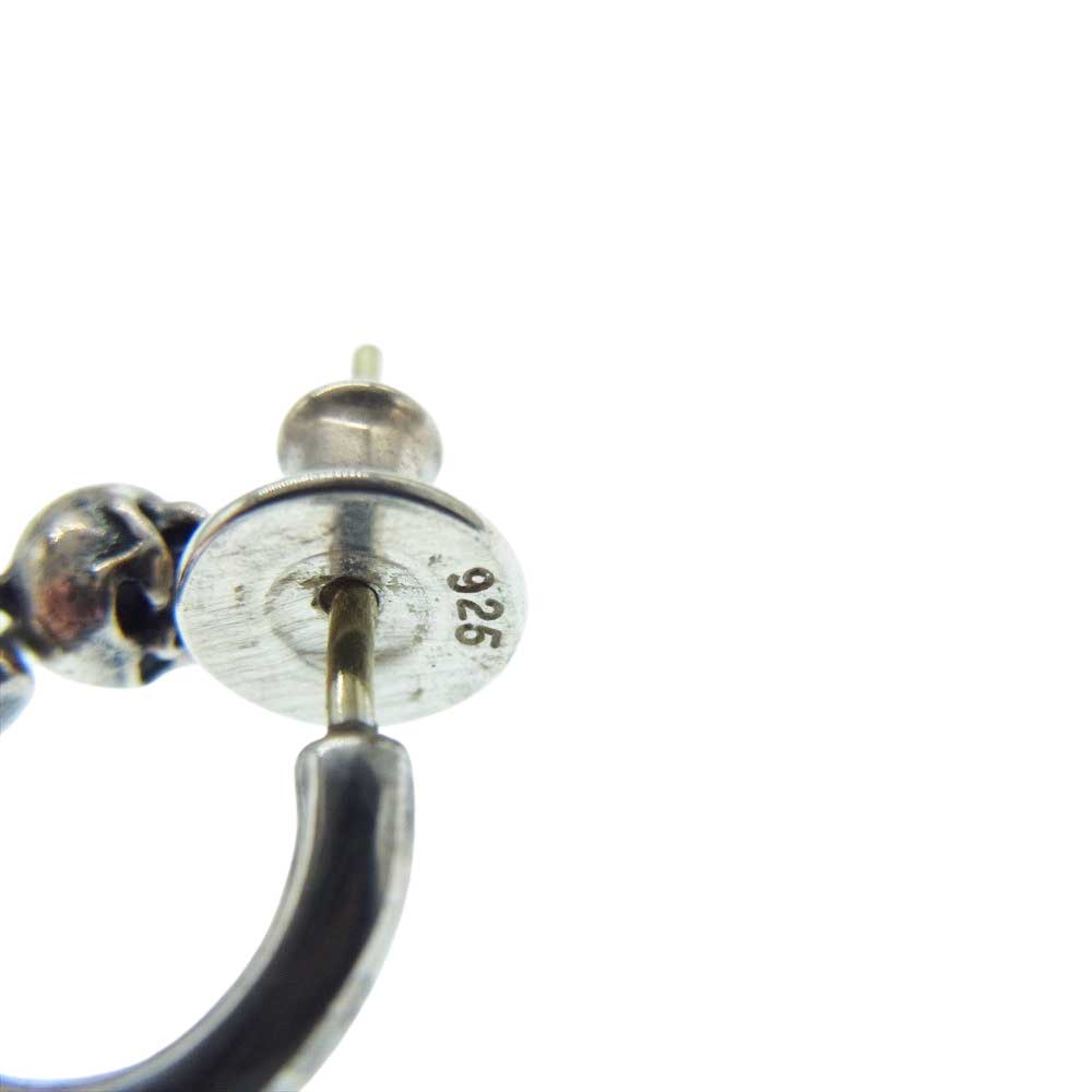 Justin Davis ジャスティンデイビス SEJ404 FURY フューリー スカル クラウン 4連 フープ ピアス 片耳用 シルバー系【中古】