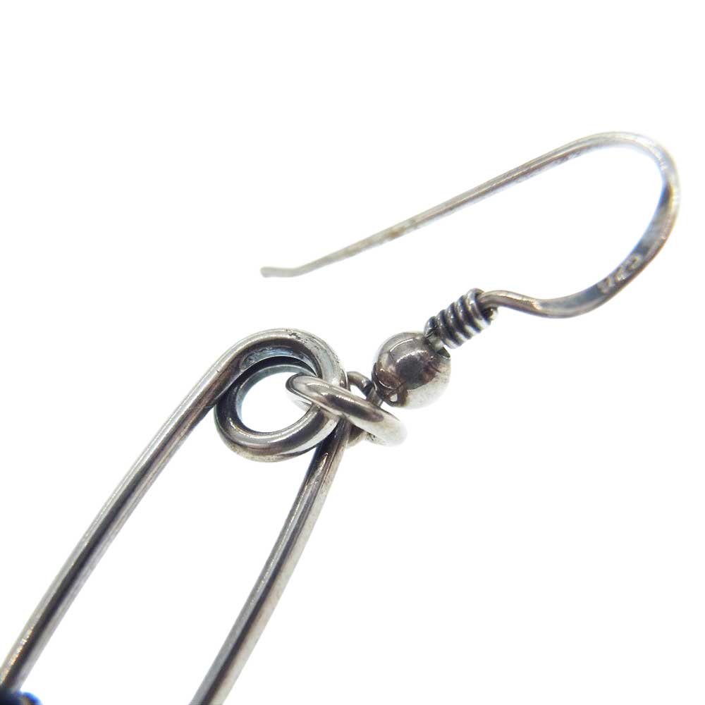 Justin Davis ジャスティンデイビス SEJ323 THRASH Earring スラッシュ クラウン 安全ピン ドロップ ピアス 片耳用 シルバー系【中古】