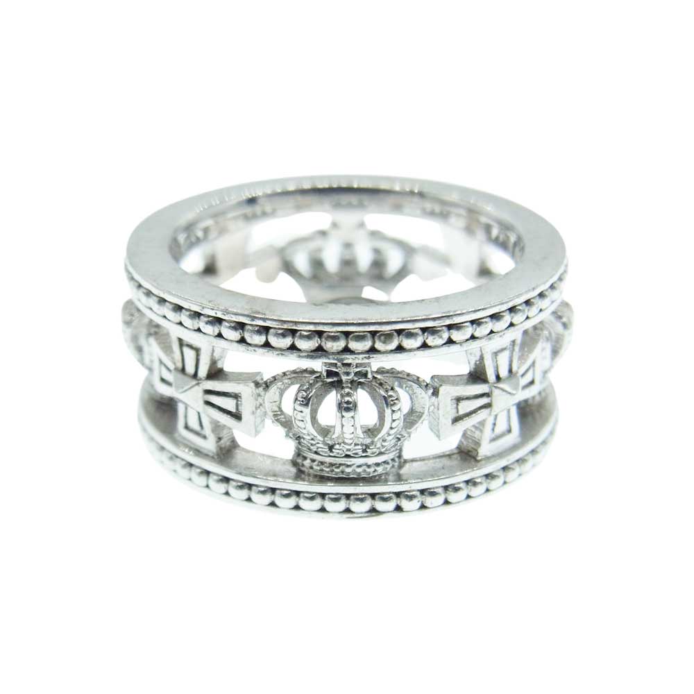 Justin Davis ジャスティンデイビス SRJ175 MEDIEVAL WEDDING BAND ウェディング バンド リング シルバー系 約15号【中古】