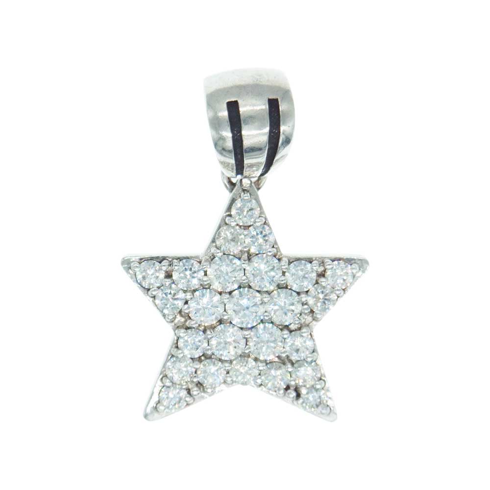 Justin Davis ジャスティンデイビス SPJ150 VIVA SUPER STAR CLEAR スーパースター ペンダントトップ クリア シルバー系【中古】