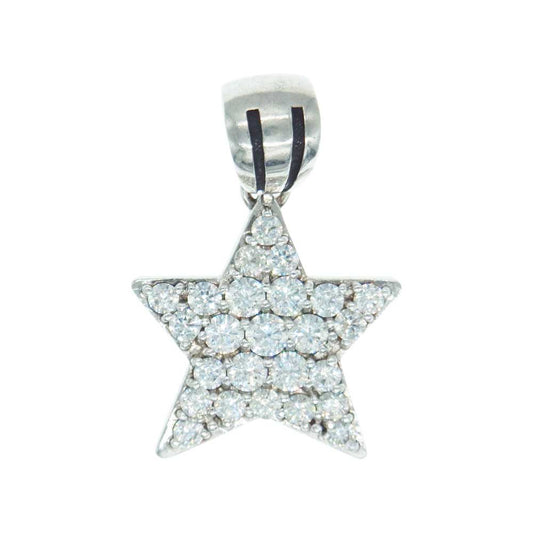 Justin Davis ジャスティンデイビス SPJ150 VIVA SUPER STAR CLEAR スーパースター ペンダントトップ クリア シルバー系【中古】