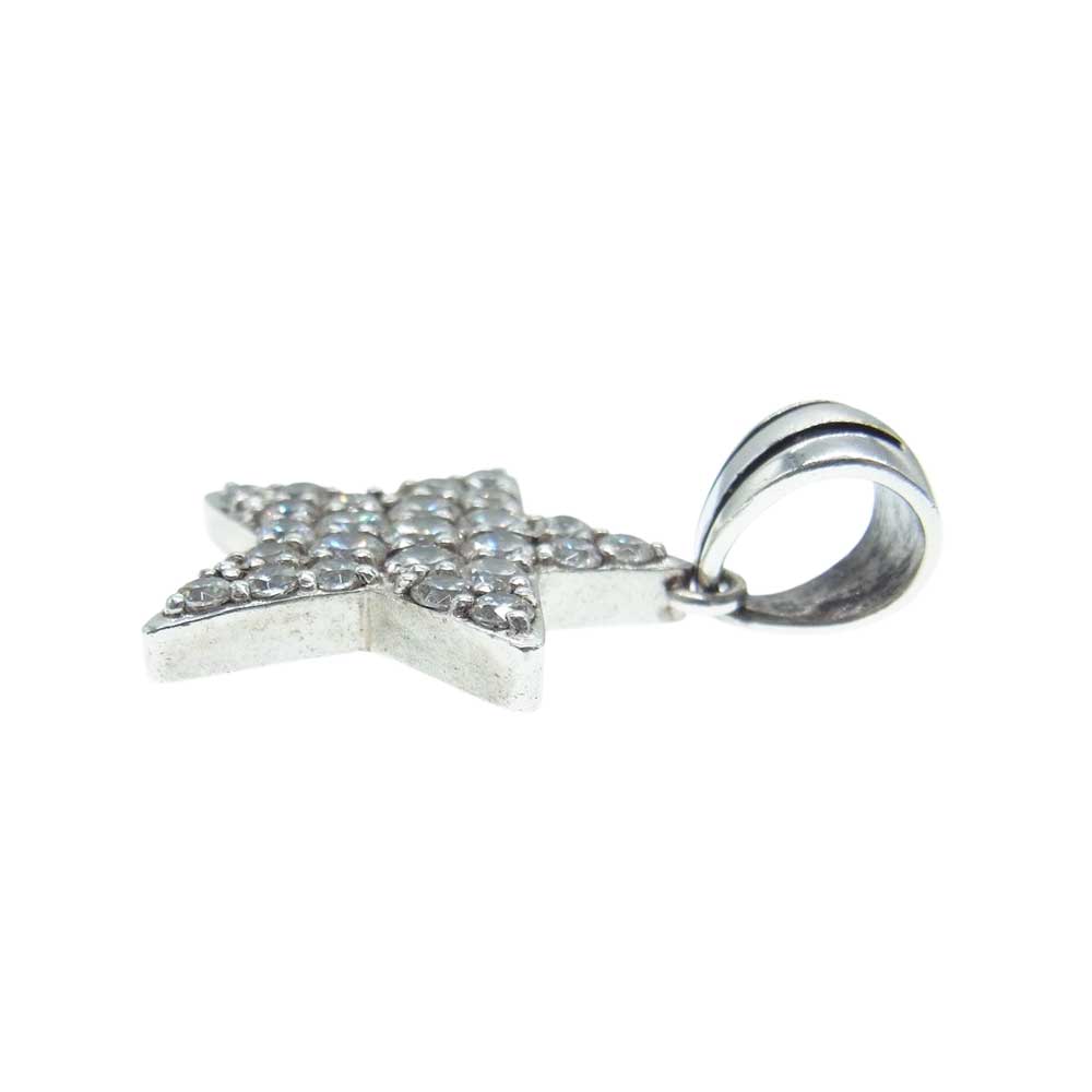 Justin Davis ジャスティンデイビス SPJ150 VIVA SUPER STAR CLEAR スーパースター ペンダントトップ クリア シルバー系【中古】