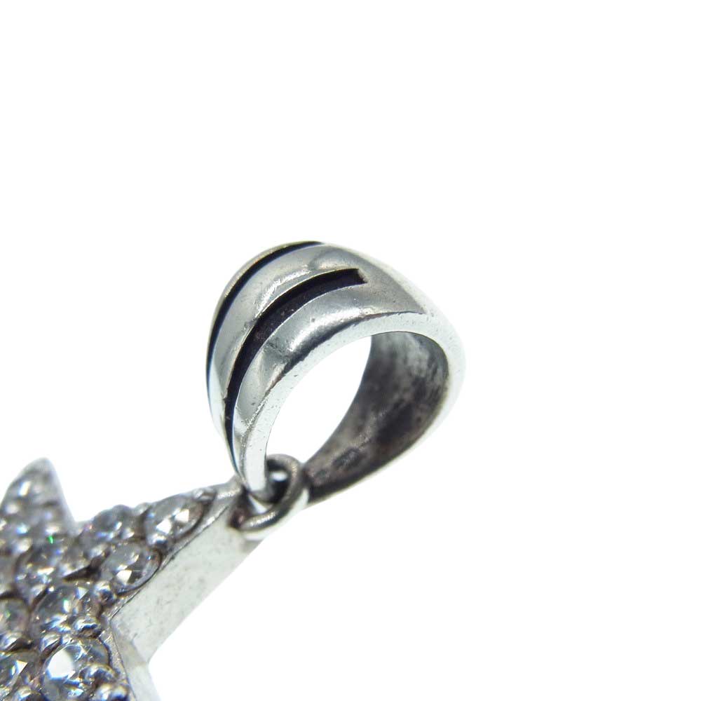 Justin Davis ジャスティンデイビス SPJ150 VIVA SUPER STAR CLEAR スーパースター ペンダントトップ クリア シルバー系【中古】