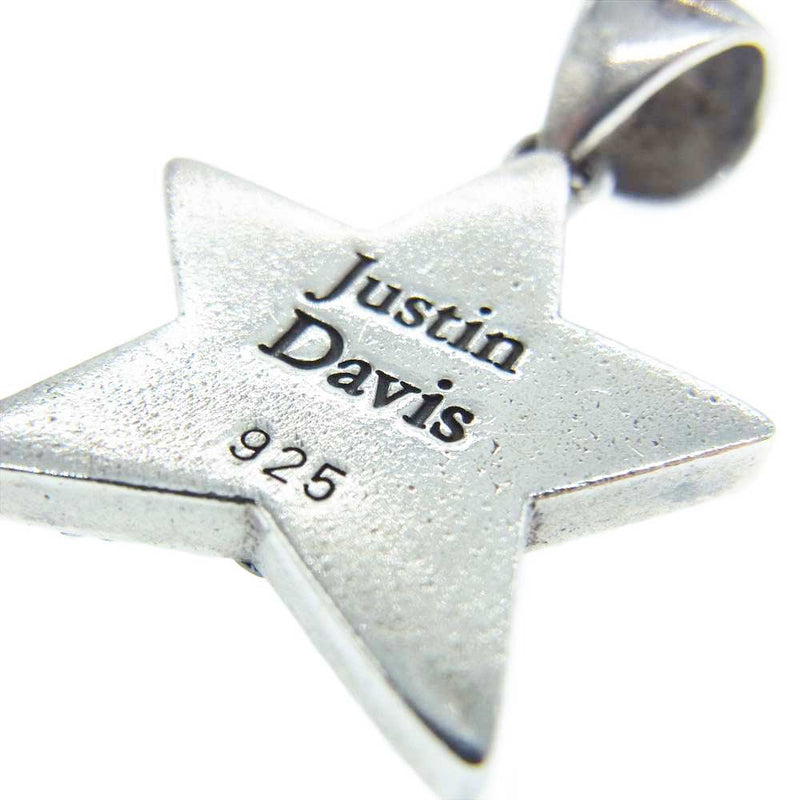 Justin Davis ジャスティンデイビス SPJ150 VIVA SUPER STAR BLACK スーパースター ペンダントトップ ブラック シルバー系 ブラック系【中古】