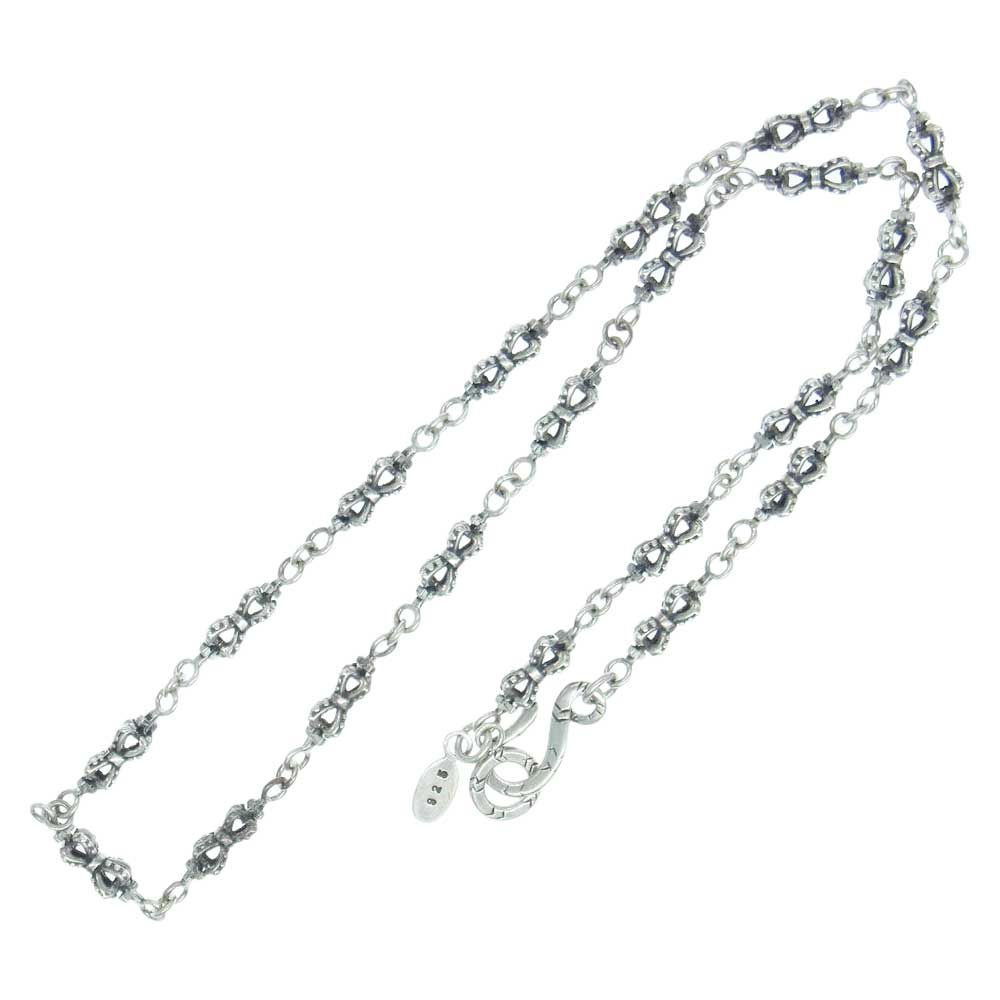 Justin Davis ジャスティンデイビス SNJ106 Double Crown Chain ダブル クラウン ネックレス チェーン 45cm シルバー系【中古】