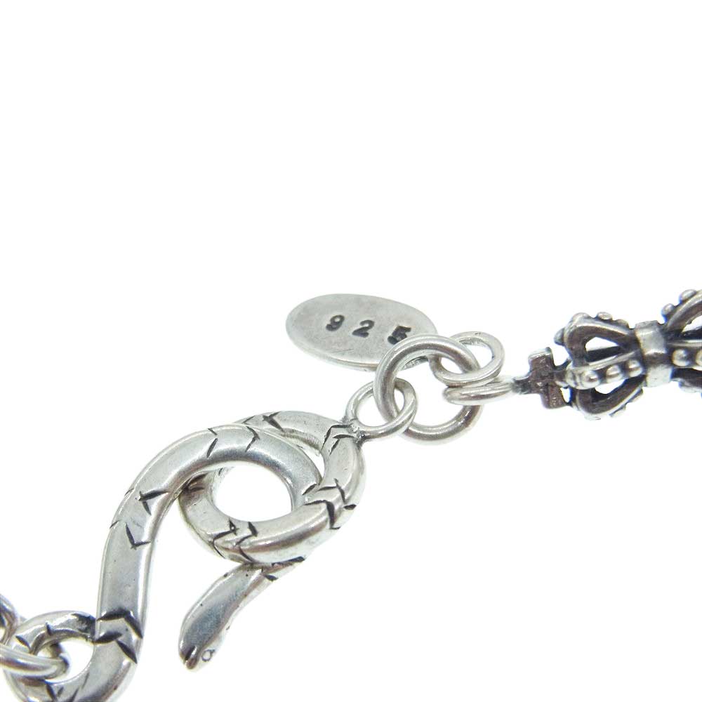 Justin Davis ジャスティンデイビス SNJ106 Double Crown Chain ダブル クラウン ネックレス チェーン 45cm シルバー系【中古】