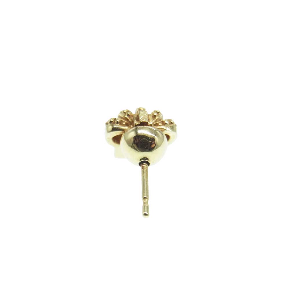 Justin Davis ジャスティンデイビス K18 TINY CROWN EARRING タイニー クラウン スタッド ピアス 片耳用 ゴールド系【中古】