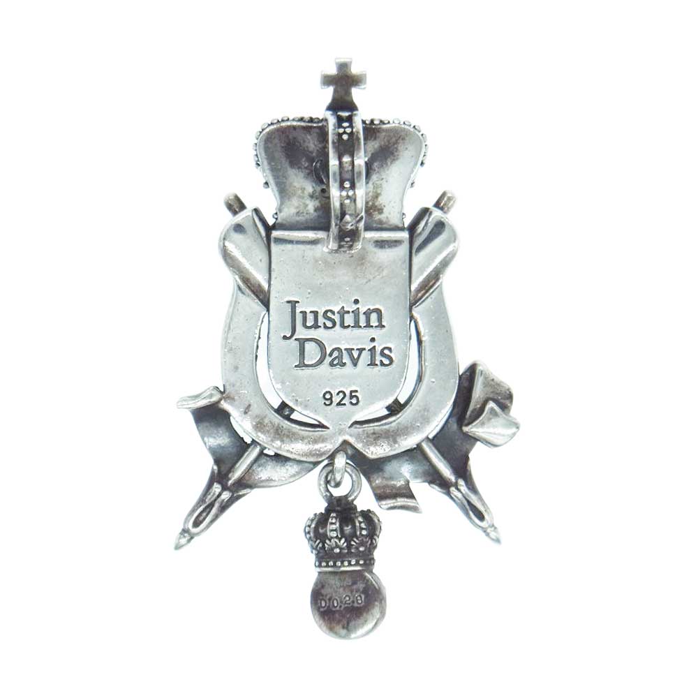 Justin Davis ジャスティンデイビス SPJ200 REGAL CHAMBER リーガル チャンバー ダイヤモンド キメラ ライオン ペンダントトップ シルバー系【中古】