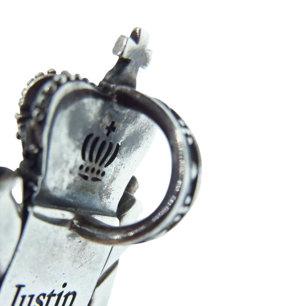 Justin Davis ジャスティンデイビス SPJ200 REGAL CHAMBER リーガル チャンバー ダイヤモンド キメラ ライオン ペンダントトップ シルバー系【中古】