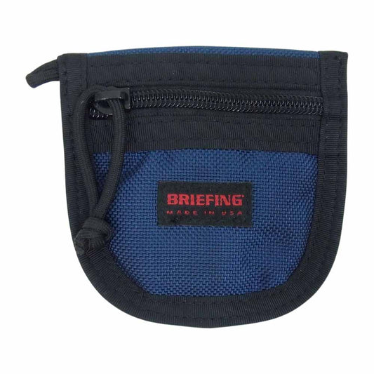 BRIEFING ブリーフィング ナイロン コインケース ネイビー系【中古】
