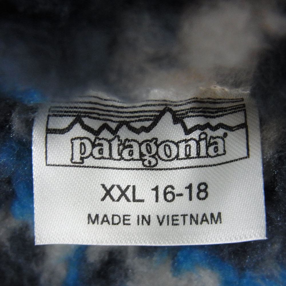 patagonia パタゴニア 19AW 68460 Kids' Infurno Jacket キッズ インファーノ フリース インナー ナイロン シェル ジャケット ネイビー系 XXL【中古】