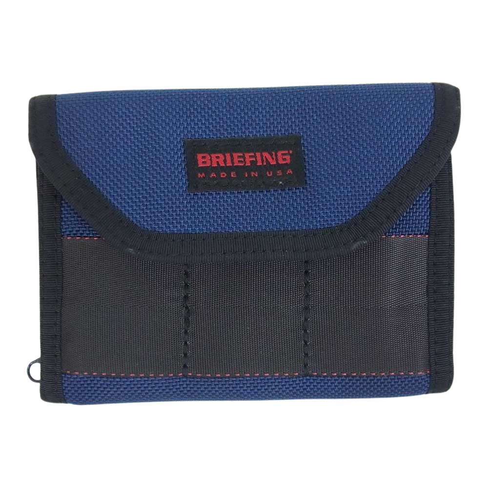 BRIEFING ブリーフィング BRF067219 WALLET-1 ナイロン 三つ折り ウォレット 財布 ネイビー系【中古】