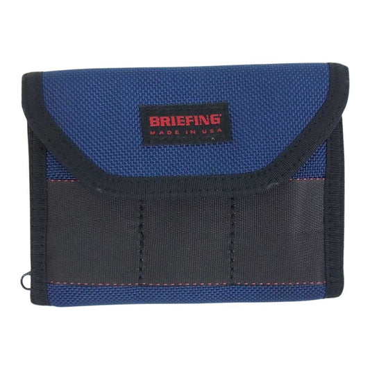 BRIEFING ブリーフィング BRF067219 WALLET-1 ナイロン 三つ折り ウォレット 財布 ネイビー系【中古】