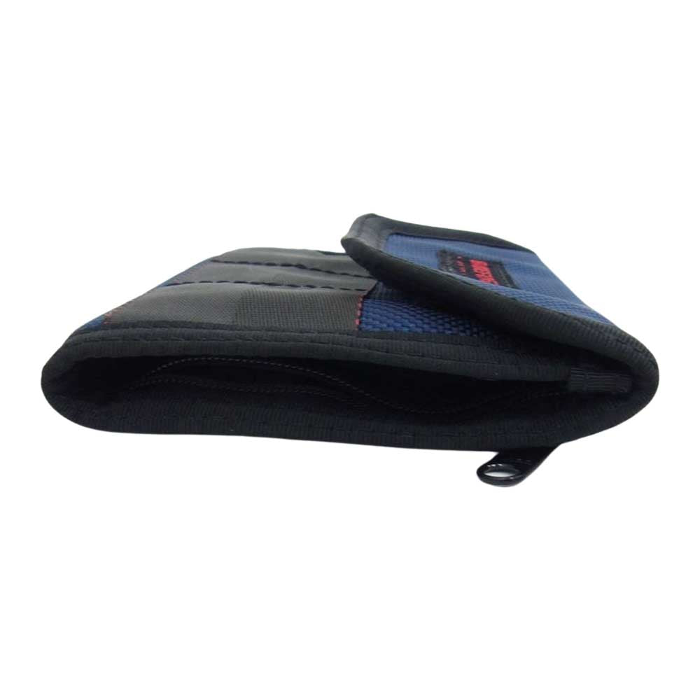 BRIEFING ブリーフィング BRF067219 WALLET-1 ナイロン 三つ折り ウォレット 財布 ネイビー系【中古】